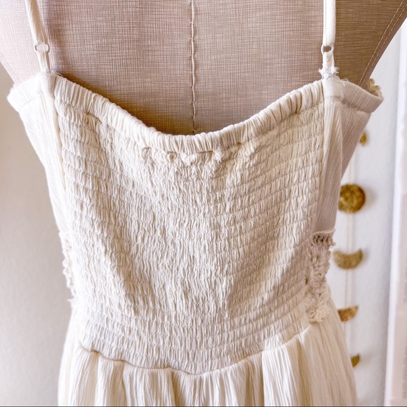 AMERICAN EAGLE Cream Crochet Bohemian Romper - Picture 11 of 16